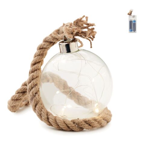 Glass bauble LED light