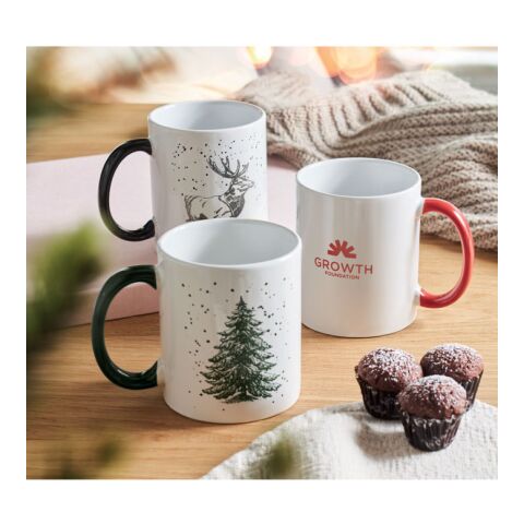 Seasonal ceramic mug 300ml red | No Branding | not available | not available