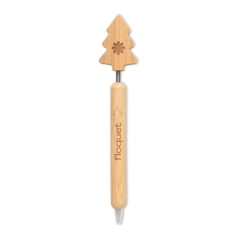 Bamboo Christmas tree ball pen wood