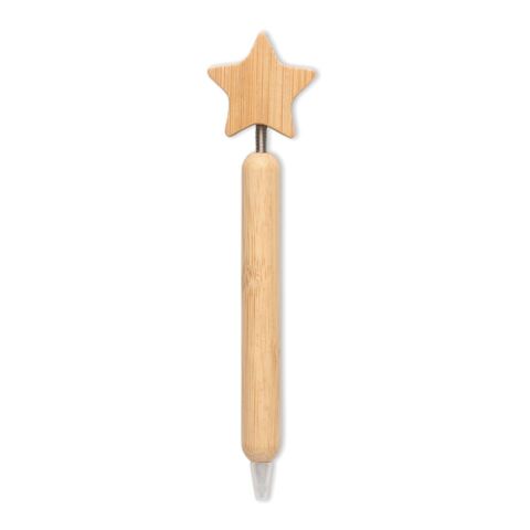 Bamboo star ball pen wood