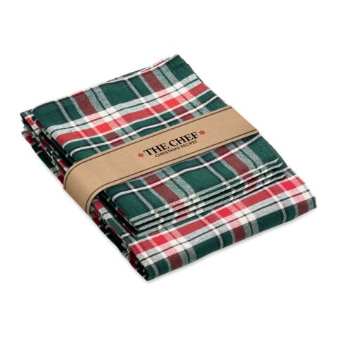 Chequer cotton tablecloth set Colourful