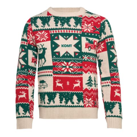 Christmas knitted sweater S-M beige
