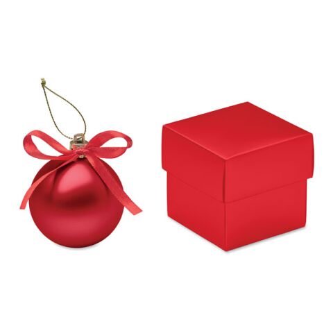 Christmas bauble gift box red