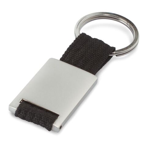 Metal rectangular key ring black | Without Branding | not available | not available