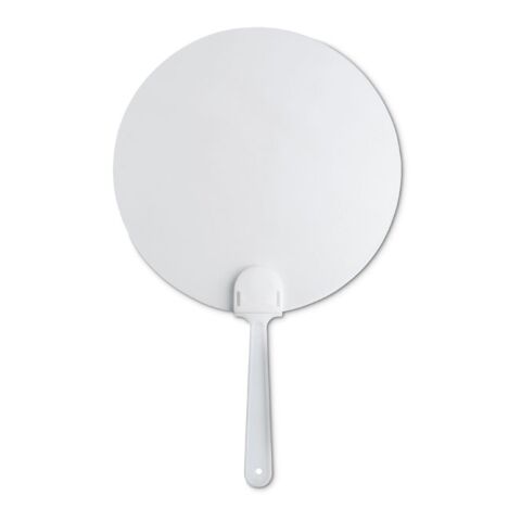 Manual hand fan with  frosted transparent surface. white | Without Branding | not available | not available | not available