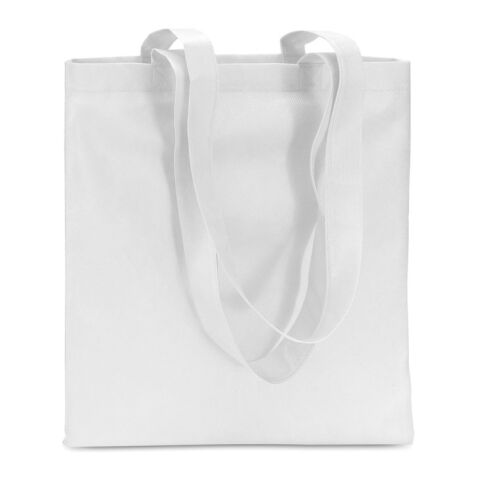 80gr/m² nonwoven shopping bag long handles white | No Branding | not available | not available | not available