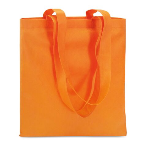80gr/m² nonwoven shopping bag long handles orange | No Branding | not available | not available | not available