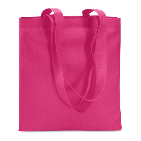 80gr/m² nonwoven shopping bag long handles fuchsia | No Branding | not available | not available | not available