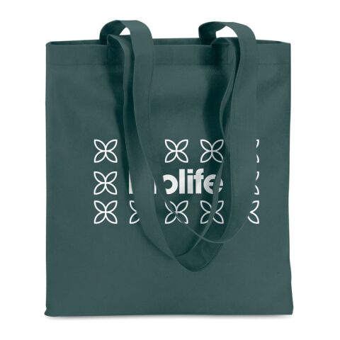 80gr/m² nonwoven shopping bag long handles Dark green | No Branding | not available | not available | not available