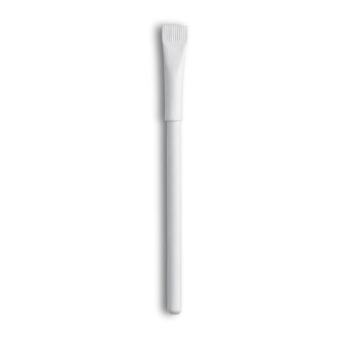 Recycled paper ball pen white | Without Branding | not available | not available