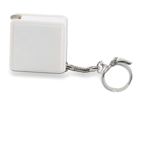 Key ring with flexible ruler 1m white | Without Branding | not available | not available | not available