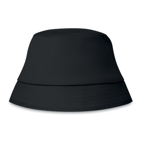 Cotton sun hat 160 gr/m² black | Without Branding | not available | not available | not available