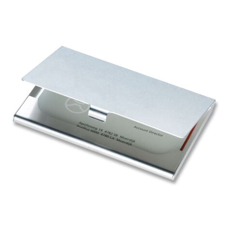 Aluminium business card holder shiny silver | Without Branding | not available | not available