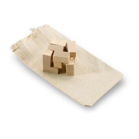 Wooden puzzle in cotton pouch wood | Without Branding | not available | not available | not available