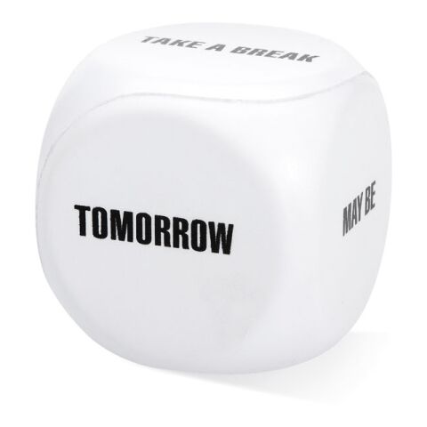 Anti-stress decision dice white | Without Branding | not available | not available | not available