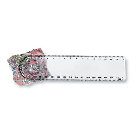 Ruler with magnifier transparent | Without Branding | not available | not available | not available