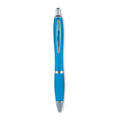 Push button ball pen turquoise | No Branding | not available | not available