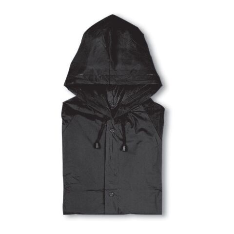 PVC raincoat with hood black | Without Branding | not available | not available