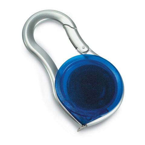 Measuring tape with carabiner transparent/blue | Without Branding | not available | not available | not available