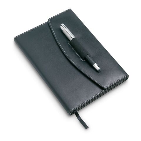 A5 notebook portfolio with pen black | Without Branding | not available | not available