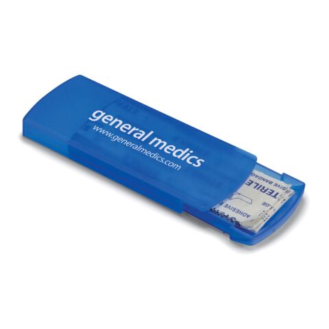 Container with plasters transparent/blue | No Branding | not available | not available | not available