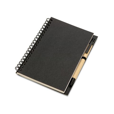 B6 Recycled notebook with pen black | Without Branding | not available | not available | not available