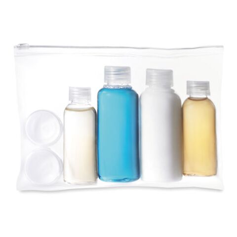 Travelling pouch with bottles transparent | Without Branding | not available | not available