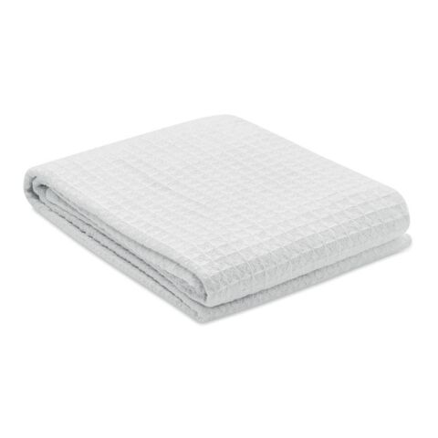 Cotton waffle blanket 350 gr/m² white | Without Branding | not available | not available | not available