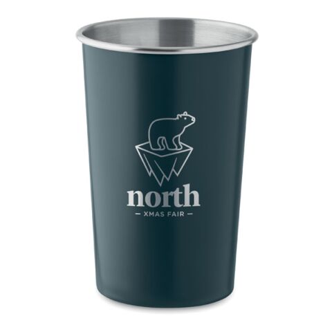 Recycled stainless steel cup navy blue | No Branding | not available | not available