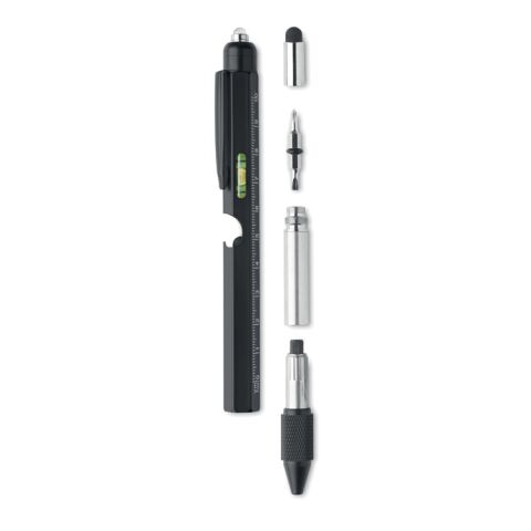 Spirit level pen with LED light black | Without Branding | not available | not available
