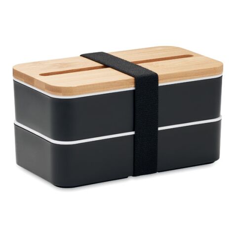 Recycled PP lunch box black | Without Branding | not available | not available | not available