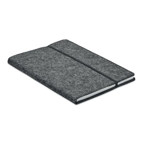 A5 notebook RPET felt grey | Without Branding | not available | not available | not available