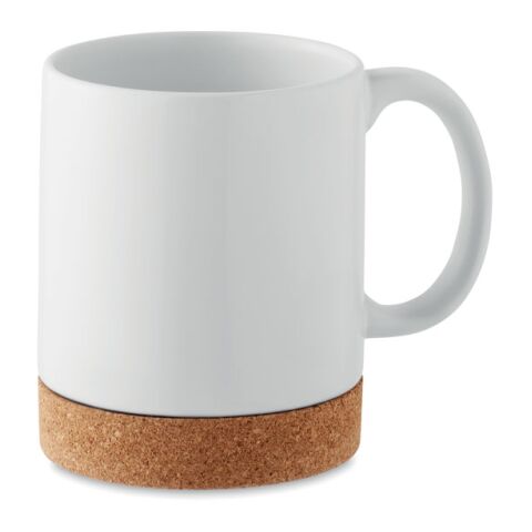 Ceramic cork mug white | Without Branding | not available | not available