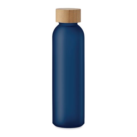 Frosted glass bottle 500ml transparent/blue | Without Branding | not available | not available | not available