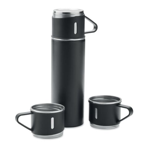 Double wall bottle and cup set black | Without Branding | not available | not available | not available