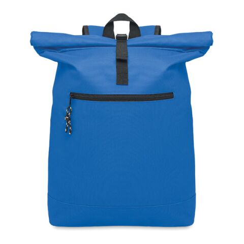 600Dpolyester rolltop backpack royal blue
