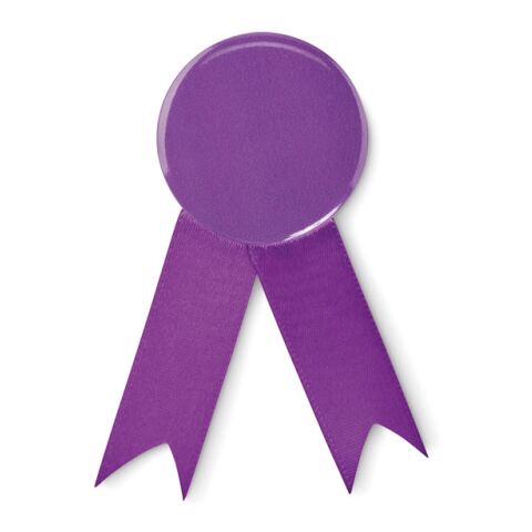 Ribbon style badge pin violet | No Branding | not available | not available | not available