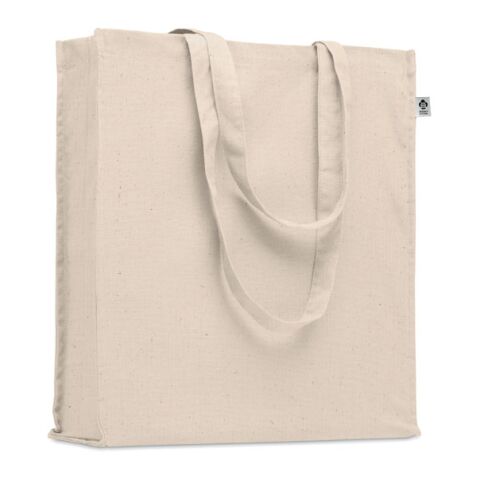 Organic beige cotton gusset bag beige | Without Branding | not available | not available | not available