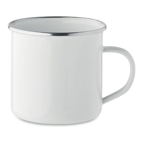 Vintage enamel layered mug 500ml white | Without Branding | not available | not available | not available