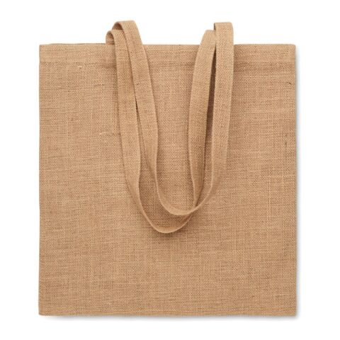 Jute long handled shopping bag beige | Without Branding | not available | not available | not available