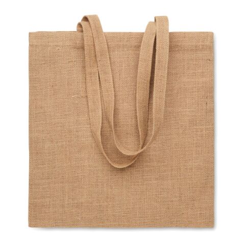 Jute long handled shopping bag