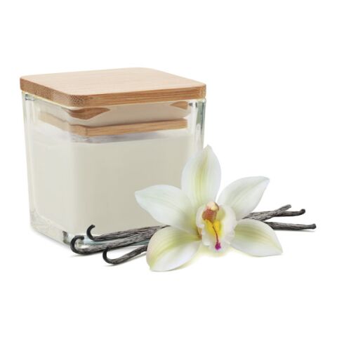 Squared fragranced candle 50gr white | Without Branding | not available | not available | not available