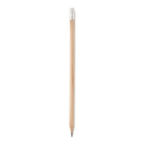Natural pencil with eraser