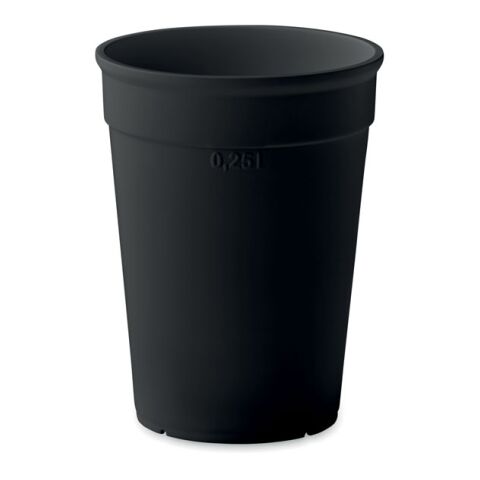 Recycled PP cup capacity 300ml black | Without Branding | not available | not available