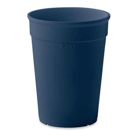 Recycled PP cup capacity 300ml navy blue | No Branding | not available | not available