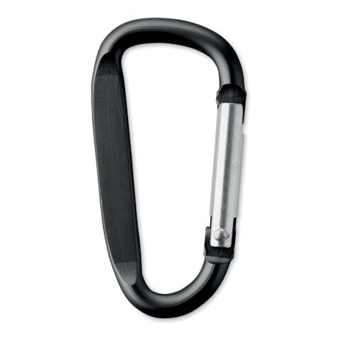 Carabiner clip in aluminium.
