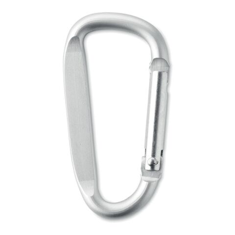 Carabiner clip in aluminium. matt silver | No Branding | not available | not available