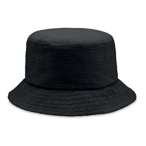 Paper straw bucket hat black | Without Branding | not available | not available | not available