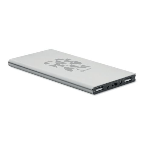 Power bank 8000 mAh matt silver | No Branding | not available | not available