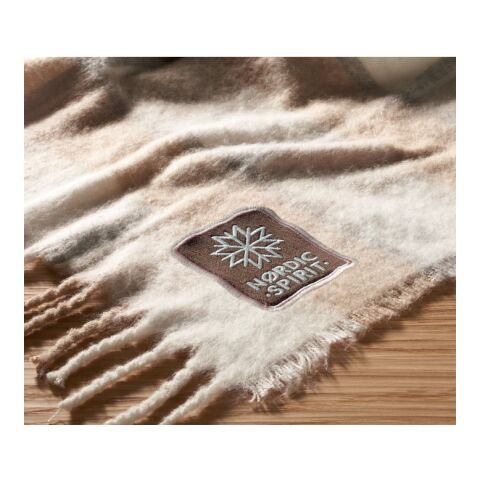 Chequered mohair blanket beige | No Branding | not available | not available | not available
